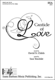 Canticle of Love SSA choral sheet music cover Thumbnail